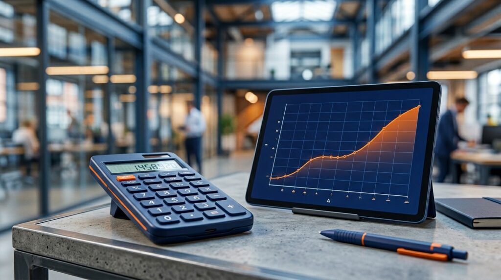 Calculatrice et courbe des couts de maintenance