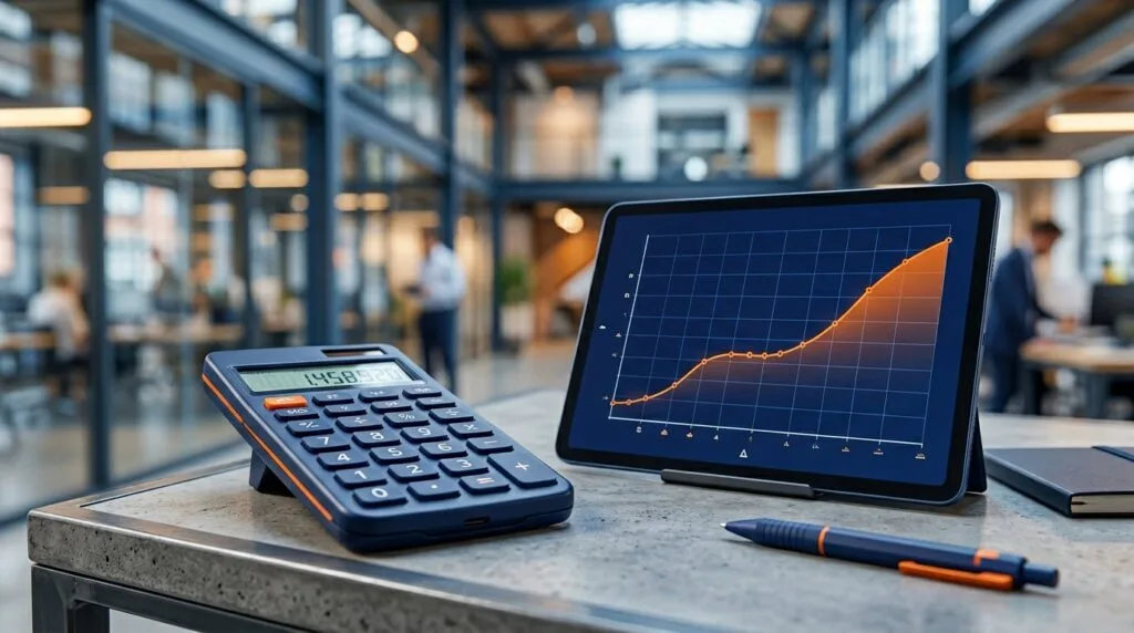 Calculatrice et courbe des couts de maintenance