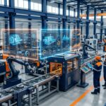 Equipements critiques surveilles dans une usine, supervision holographique