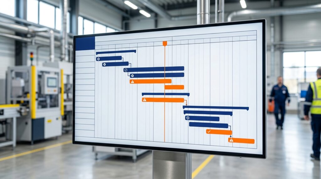 Planning de mantenimiento preventivo de tipo Gantt